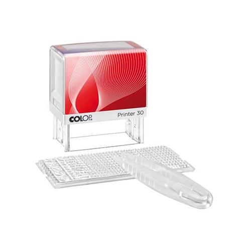 Carimbo de Montar Colop Novo Printer 30 Linha Set Placa Texto Retangular 18x47mm
