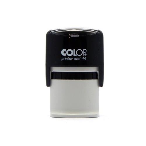 Carimbo Automático Colop Printer O44 Preto Placa Texto Oval 28x44mm