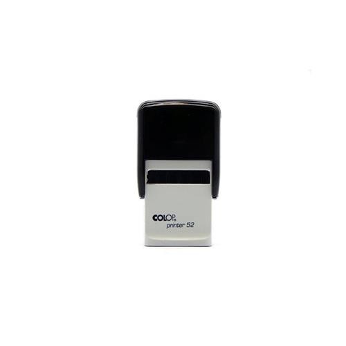 Carimbo Automatico Colop Printer 52 Preto Placa Texto Retangular 20x30mm