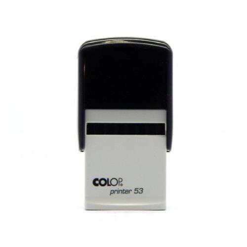 Carimbo Automatico Colop Printer 53 Preto Placa Texto Retangular 30x45mm