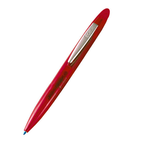 Caneta Carimbo de Metal Colop Stamp Writer Vermelha Placa Texto Retangular 08x33mm