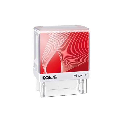 Carimbo Automatico Colop Novo Printer 10 Branco Placa Texto Retangular 10x27mm