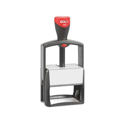 Carimbo Automatico Colop Linha Clássica S2800 Placa Texto Retangular 49x68mm