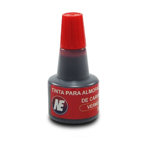 Tinta Ne Vermelha para Carimbo Automático Frasco 30ml