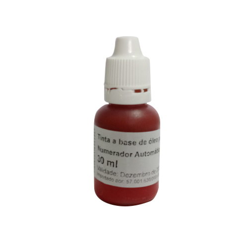 Tinta para Numerador Automatico Ne 30ml Vermelha