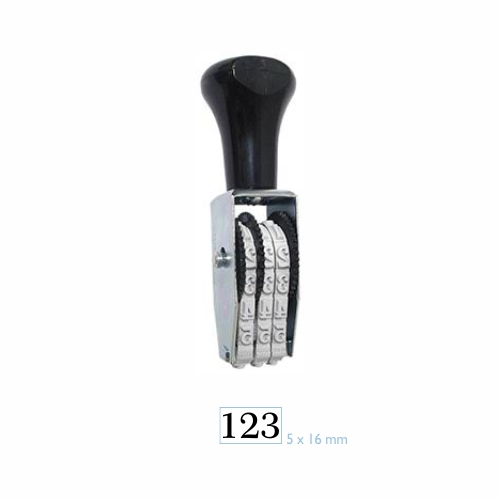 Carimbo Numerador Manual Data Kanji 3 Dígitos 5mm