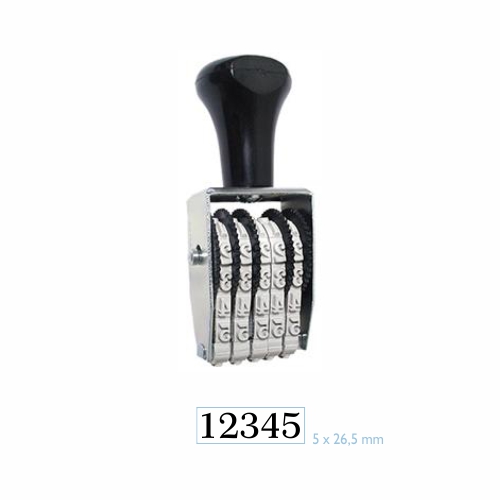 Carimbo Numerador Manual Data Kanji 5 Dígitos 5mm
