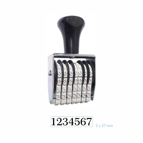 Carimbo Numerador Manual Data Kanji 7 Dígitos 5mm