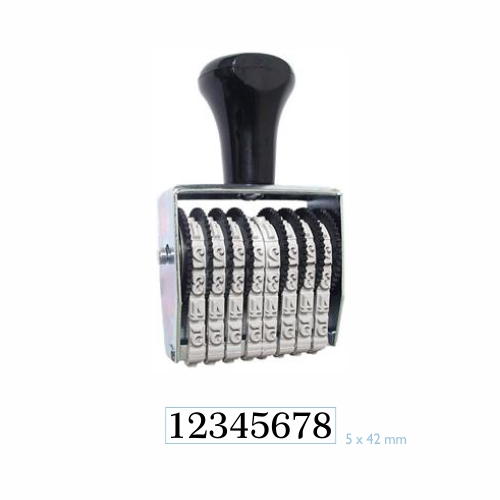 Carimbo Numerador Manual Data Kanji 8 Dígitos 5mm