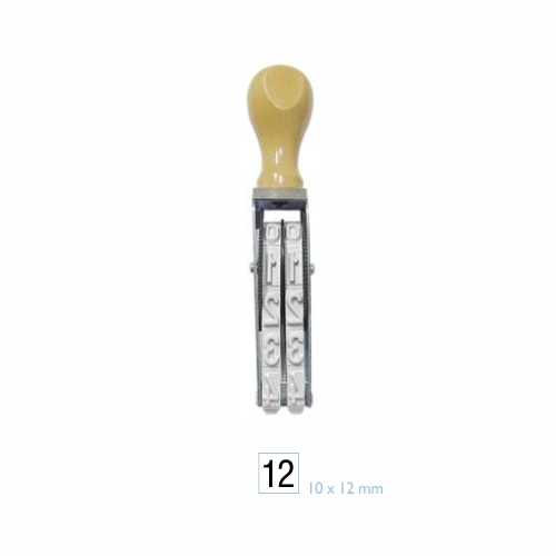 Carimbo Numerador Manual Data Kanji 2 Dígitos 10mm