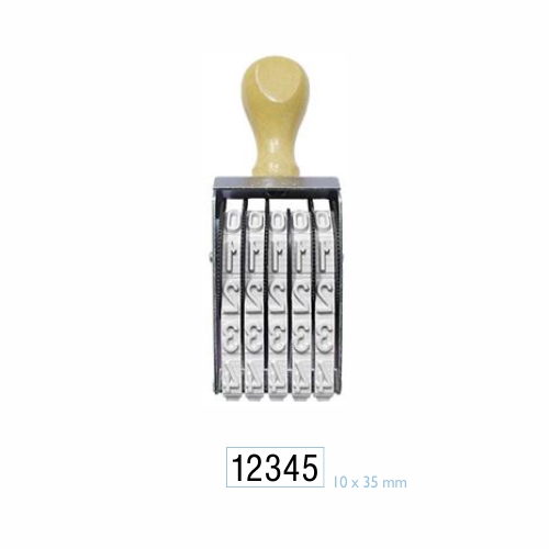 Carimbo Numerador Manual Data Kanji 5 Dígitos 10mm
