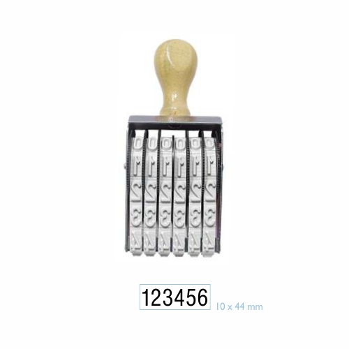Carimbo Numerador Manual Data Kanji 6 Dígitos 10mm