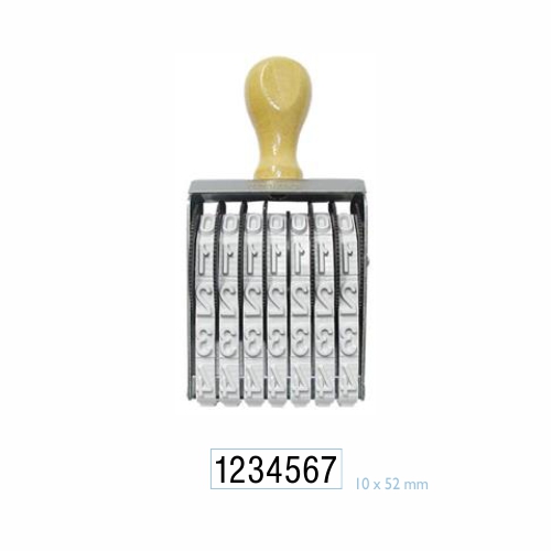 Carimbo Numerador Manual Data Kanji 7 Dígitos 10mm