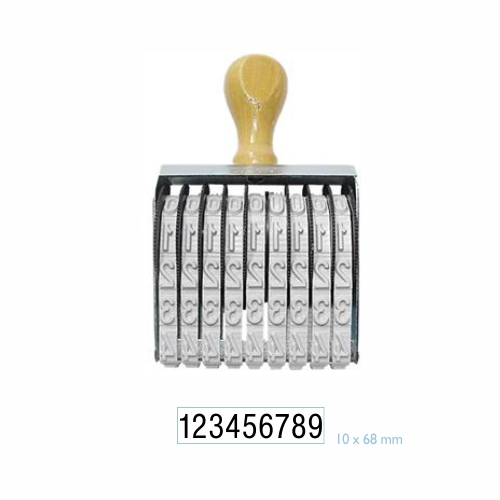 Carimbo Numerador Manual Data Kanji 9 Dígitos 10mm