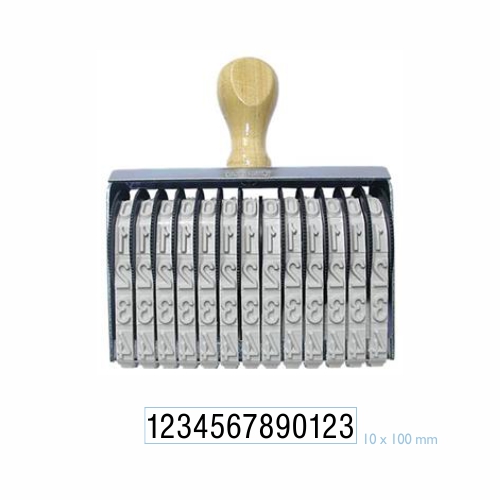 Carimbo Numerador Manual Data Kanji 13 Dígitos 10mm