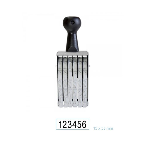 Carimbo Numerador Manual Data Kanji 6 Dígitos 15mm