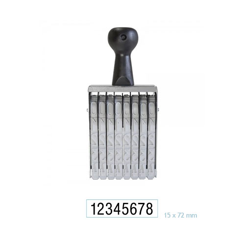 Carimbo Numerador Manual Data Kanji 8 Dígitos 15mm