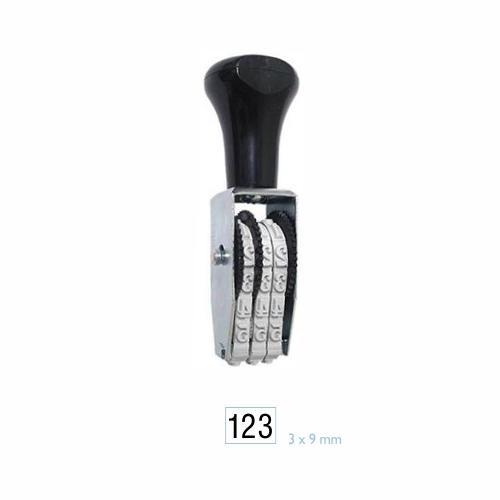 Carimbo Numerador Manual Data Kanji Estreito 3 Digitos 3mm