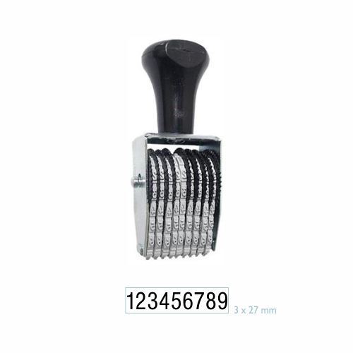 Carimbo Numerador Manual Data Kanji Estreito 9 Digitos 3mm