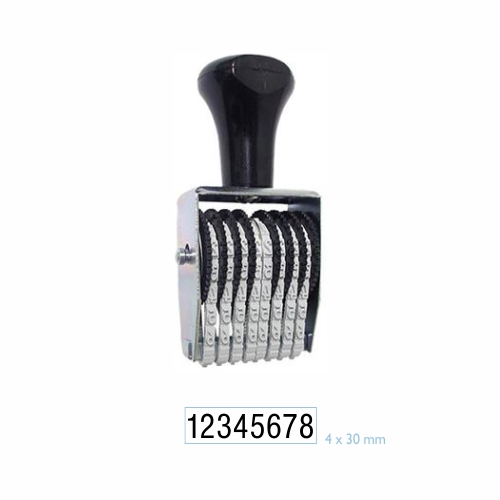 Carimbo Numerador Manual Data Kanji Estreito 8 Digitos 4mm
