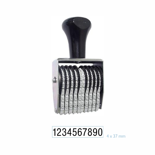 Carimbo Numerador Manual Data Kanji Estreito 10 Digitos 4mm