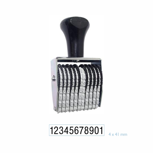Carimbo Numerador Manual Data Kanji Estreito 11 Digitos 4mm