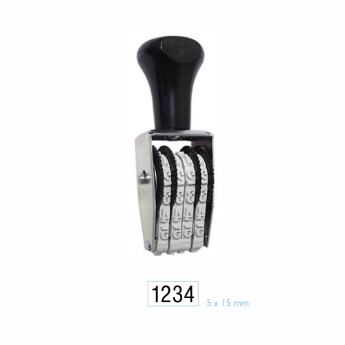 Carimbo Numerador Manual Data Kanji Estreito 4 Digitos 5 Mm