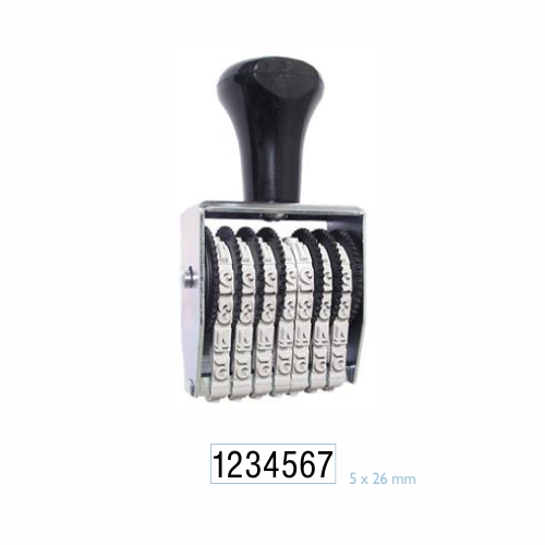 Carimbo Numerador Manual Data Kanji Estreito 7 Digitos 5 Mm