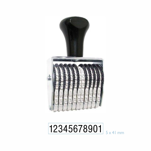 Carimbo Numerador Manual Data Kanji Estreito 11 Digitos 5 Mm