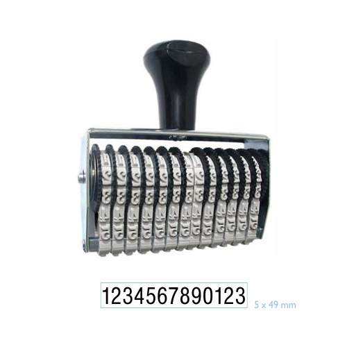 Carimbo Numerador Manual Data Kanji Estreito 13 Digitos 5 Mm