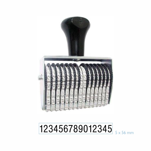 Carimbo Numerador Manual Data Kanji Estreito 15 Digitos 5 Mm
