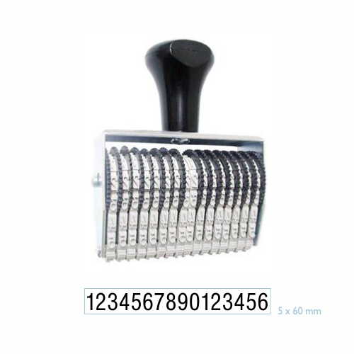 Carimbo Numerador Manual Data Kanji Estreito 16 Digitos 5 Mm