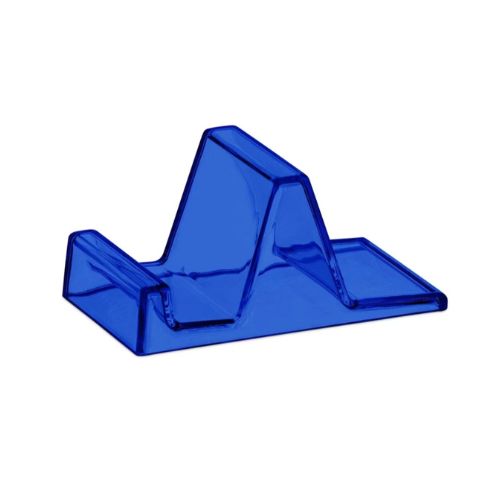 Mini Suporte de Mesa para Celular em Acrílico Azul Translúcido