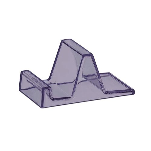Mini Suporte de Mesa para Celular em Acrílico Lilas Translúcido
