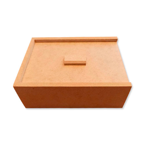 Caixa de Madeira Estojo Tam 12 X 8 X 4,5 Cm