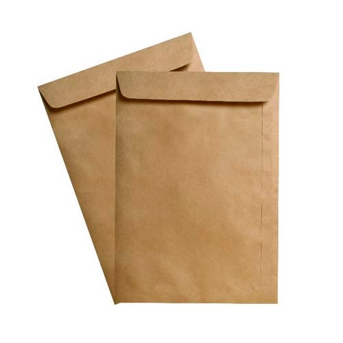 Envelope Pardo 1/2 Oficio Papel Kraft 176x250mm