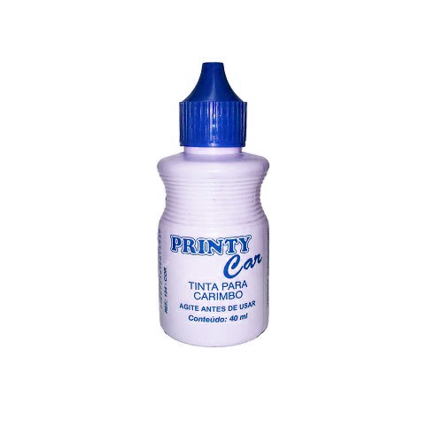 Tinta  Printycar Azul para  Almofada de Carimbo Frasco 40ml