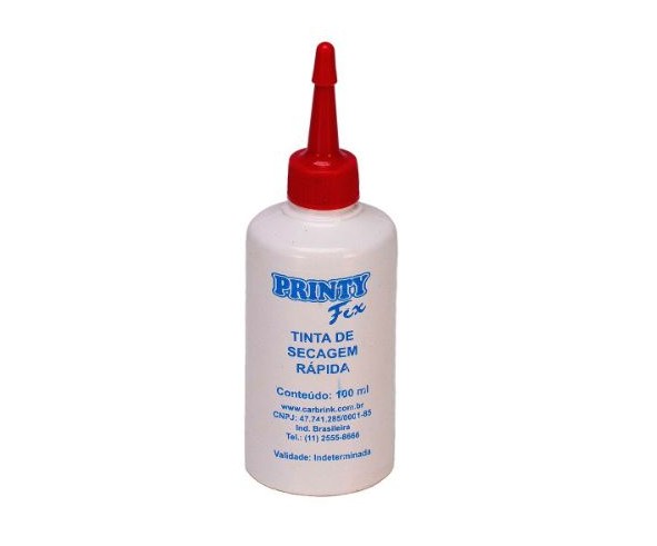 Tinta de Secagem Rápida Carbrink Violeta para Carimbar Plástico Frasco 100ml