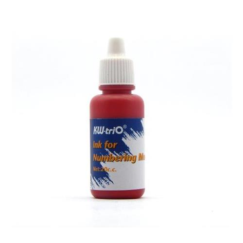 Tinta Kw Trio Vermelha para Numerador Automatico Frasco 20ml