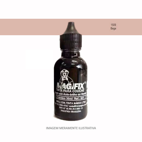Tinta Magifix Bege para Refil e Almofada para Carimbo Frasco 30ml