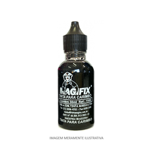 Tinta Magifix Dourada para Refil e Almofada para Carimbo Frasco 30ml