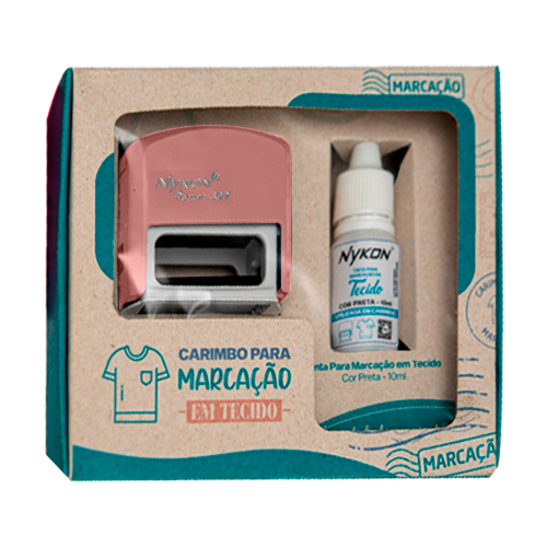 Kit Nykon para Marcar Tecido N302 Nude Rosa Pastel, Refil Sem Tinta e  Tinta para Tecido Preta Frasco 10ml