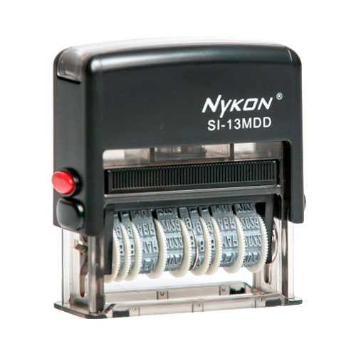 Carimbo Automático Nykon Datador Duplo com Chapa de Texto 05x48mm