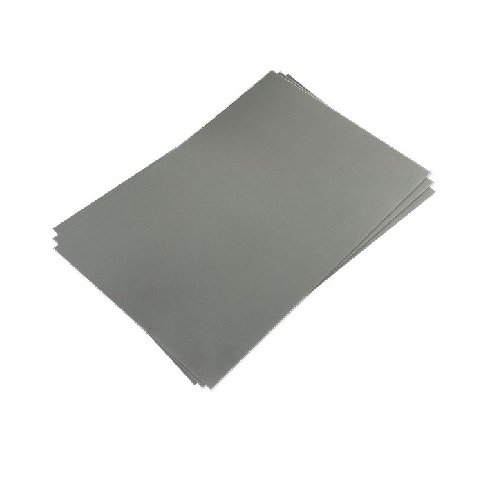 Placa de Borracha Nykon Cinza Sem Cheiro para Gravação a Laser Retangular Tamanho A4 Espessura 2,3mm