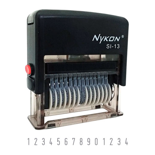 Carimbo Mini Numerador Nykon Si-13 com 14 Digitos 3mm