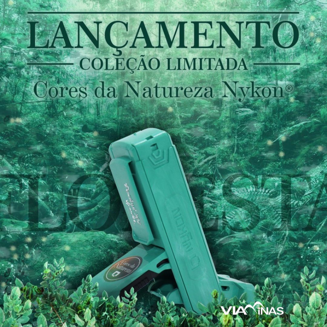 Coleção Limitada Cores da Natureza - Carimbo de Bolso Pocket Nykon V Power 302 Verde Floresta 14x38mm