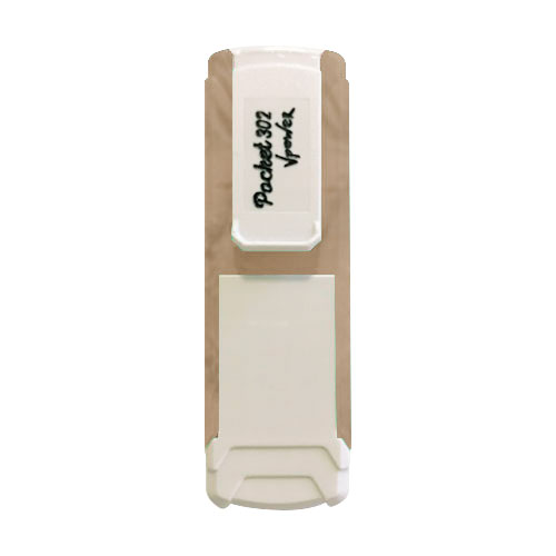 Carimbo de Bolso Pocket Nykon V Power 302 Retrô Placa Texto Retangular 14x38mm