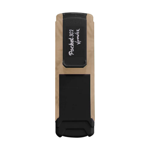 Carimbo de Bolso Pocket Nykon V Power Black Color 302 Retrô  Placa Texto Retangular 14x38mm