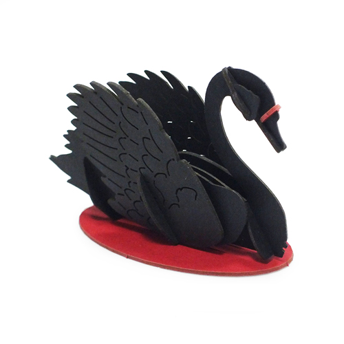 Quebra Cabeça 3d com 13 Peças em Papel Cartao Cisne