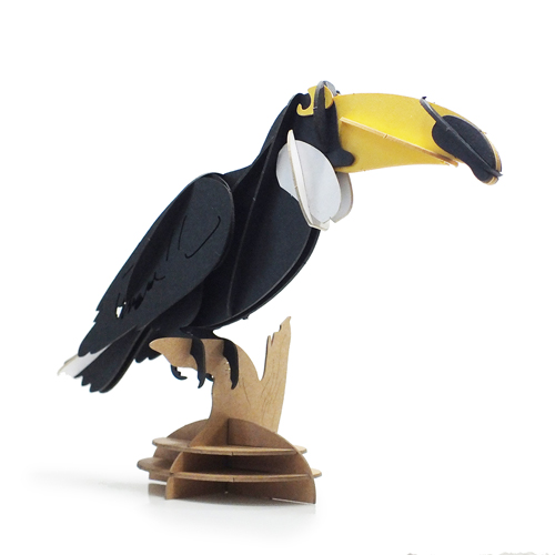 Quebra Cabeça 3d com 27 Peças em Papel Cartao Tucano